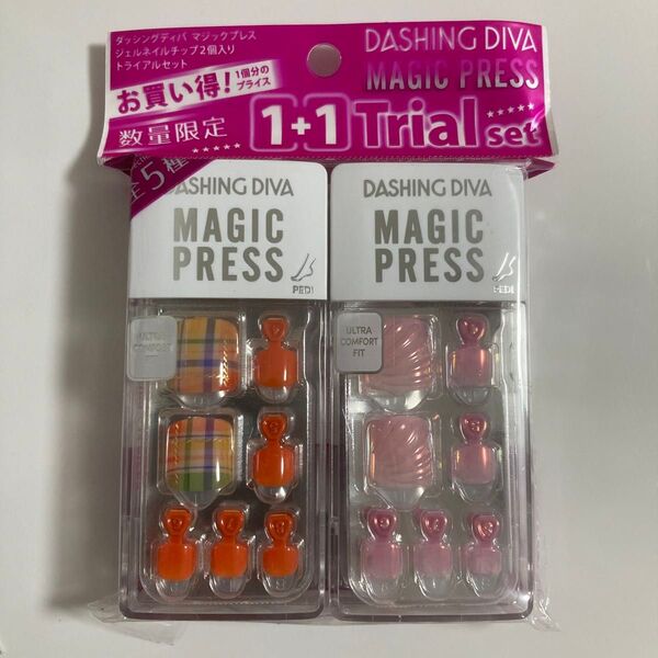 ダッシングディバ マジックプレス 足 フット ペディ 2個セット貼るだけ簡単!