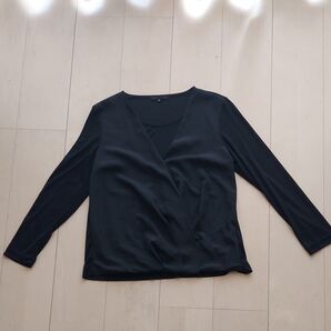icb トップス カシュクール 黒