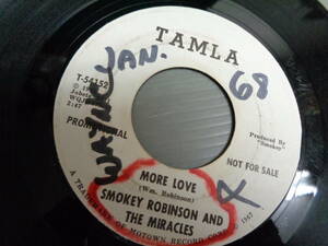 SMOKEY ROBINSON AND THE MIRACLES/MORE LOVE★シングル