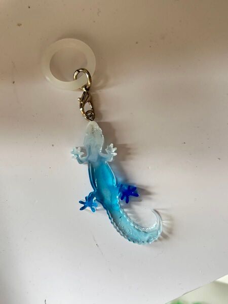 【目印に◎】カラフルレオパのバッグチャーム