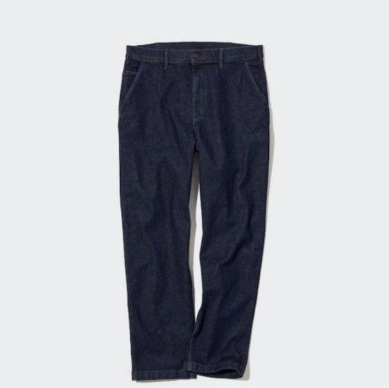 美品 UNIQLO ワイドフィットワイドデニムパンツ