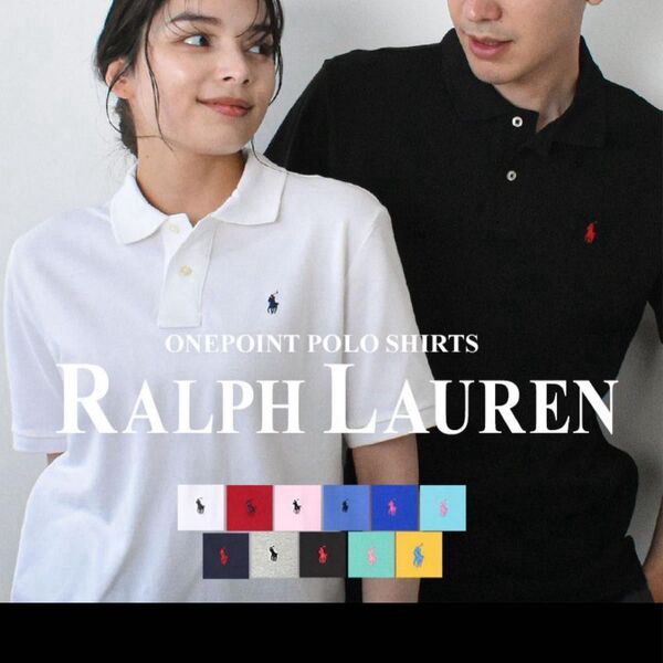ポロシャツ 半袖ポロシャツ ブラック Ralph Lauren 半袖 ワンポイントロゴ 鹿の子 ラルフローレン ワンポイント