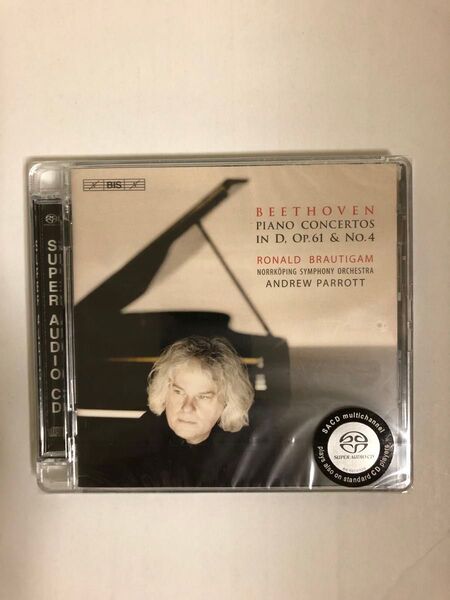 未開封 SACD ベートーヴェン ピアノ協奏曲第4番(1808年改訂版)ヴァイオリン協奏曲(ピアノ版)ブラウティハム