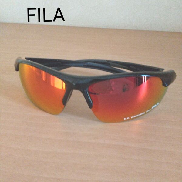 FILA フィラ スポーツサングラス SF4004J メタリックブラック