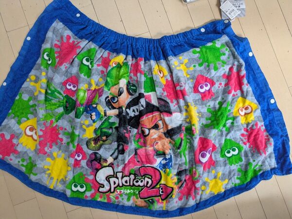 巻きタオル ラップタオル プール スイミング スナップタオル スプラトゥーン