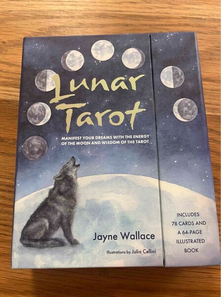 Lunar Tarot 78枚カードと64ページブックセット 英語版 タロット