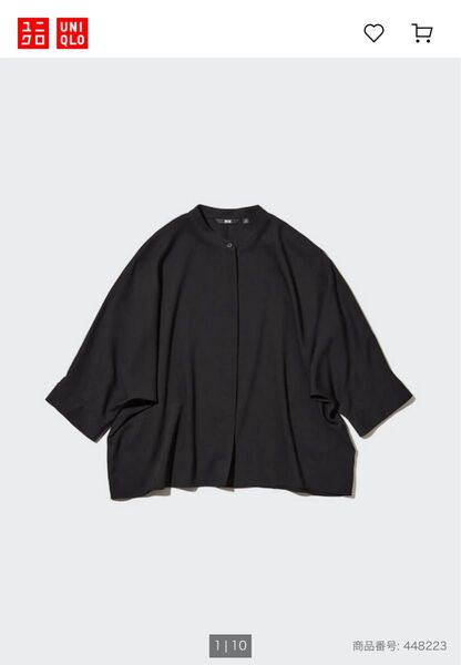 UNIQLO レーヨンドルマンスリーブブラウス(七分)M