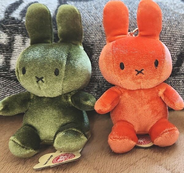 ミッフィー ぬいぐるみマスコット 2個セットキーホルダー