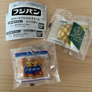 フジパン スクイーズ マスコットチャーム ネオバターロール 6個入 特撰メロンパン 特選メロンパン