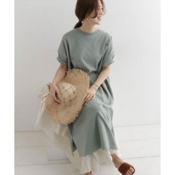 《WEB限定カラー》URBAN RESEARCH DOORS アーバンリサーチ ドアーズ コットンワイドTシャツワンピース