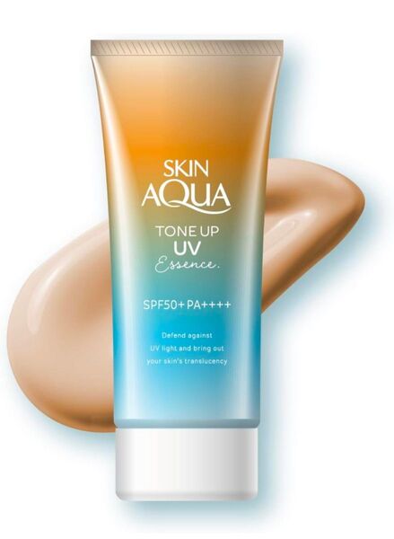 スキンアクア(SKIN AQUA) トーンアップUVエッセンス ラテーベージュ― 80g 日焼け止め 化粧下地
