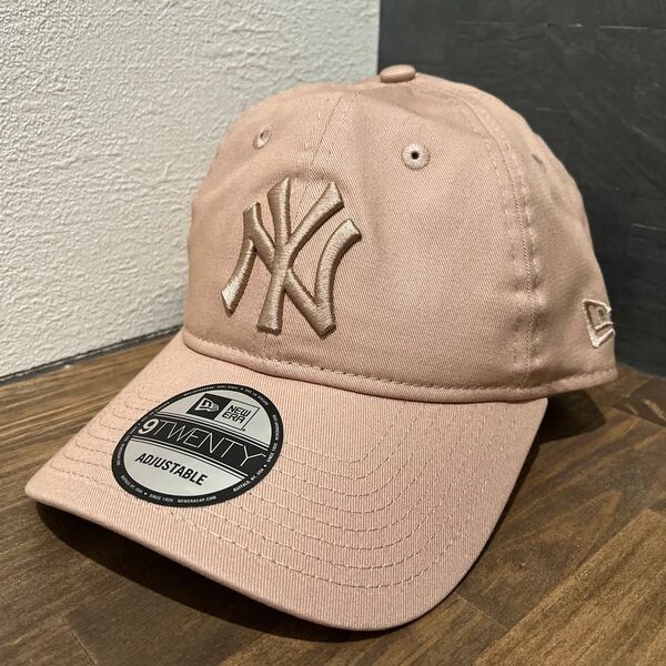 ニューエラ NEW ERA キャップ NY ニューヨークヤンキース ピンクベージュ 9TWENTY