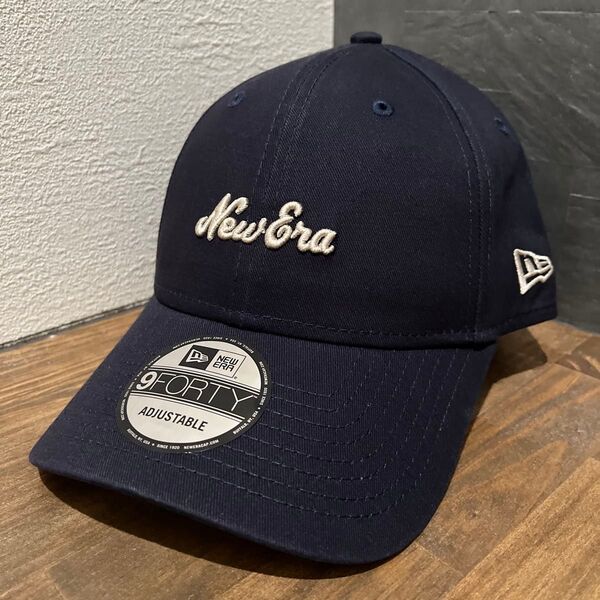 訳あり品 ニューエラ NEW ERA ロゴキャップ ネイビー 9FORTY