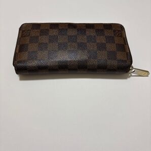 ルイヴィトン ダミエ 長財布 ブラウン ジッピーウォレット中古