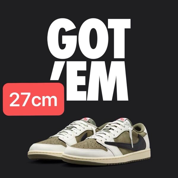 Travis Scott × Nike Air Jordan 1 Low OG SP "Reverse Olive"