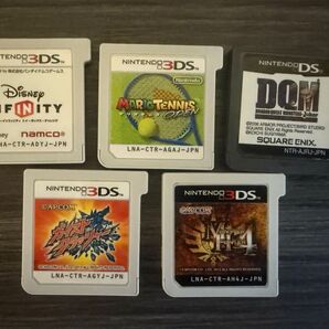 3DS DS ソフト 5点 セット マリオテニス ドラクエモンスターズ モンハン ニンテンドー ソフトのみ ケース付き