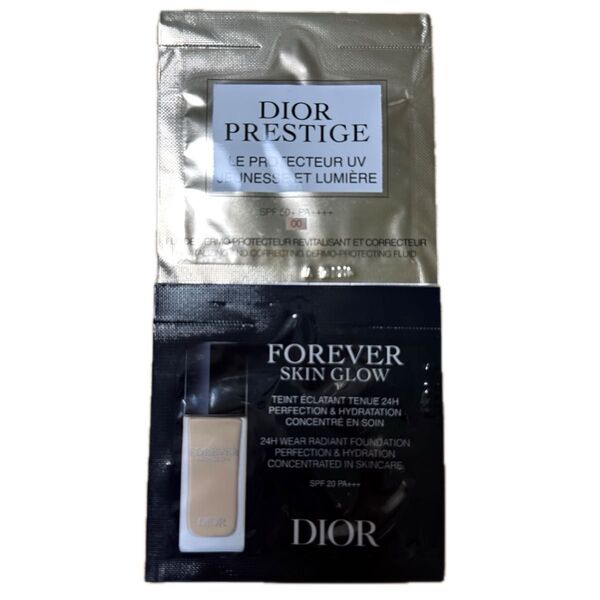 DIORディオール プレステージホワイト ル プロテクター UVルミエールBB 00 フルイドグロウ1N サンプル計2包