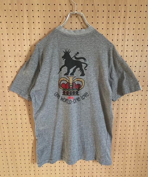 OLD STUSSY 90s one world one love Tee 半袖Tシャツ ビンテージ ステューシー オールド