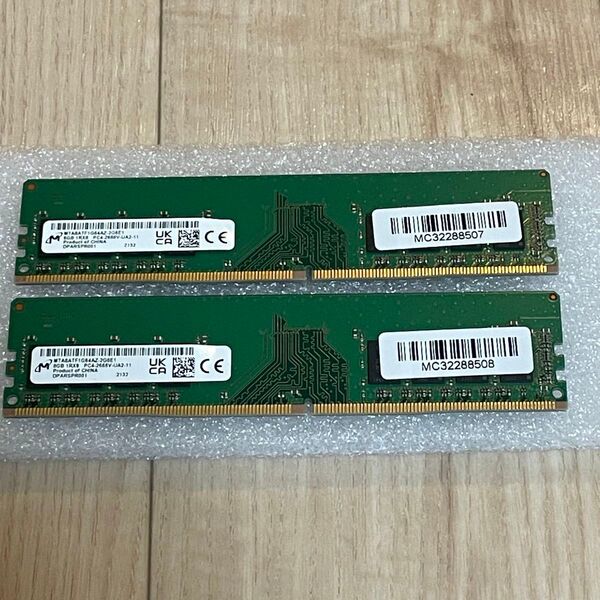 デスクトップ用 PCメモリ DDR4-2666 8GB 2枚 16GB