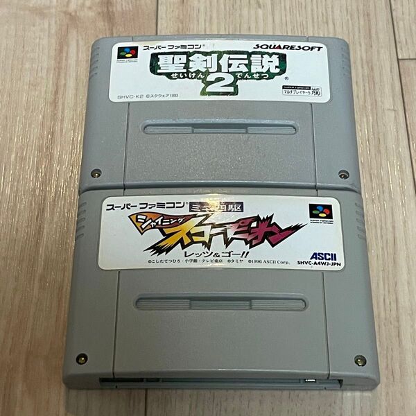 スーパーファミコン 聖剣伝説2 ミニ四駆 シャイニングスコーピオン セット SFC ソフトのみ 端子清掃済み