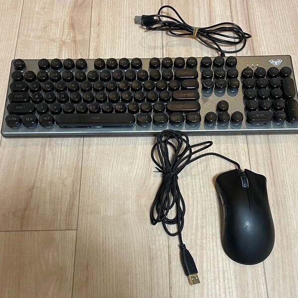 RAZER DeathAdder 2013 ゲーミングマウス AULA メンブレンキーボード FG-S2056 セット 有線