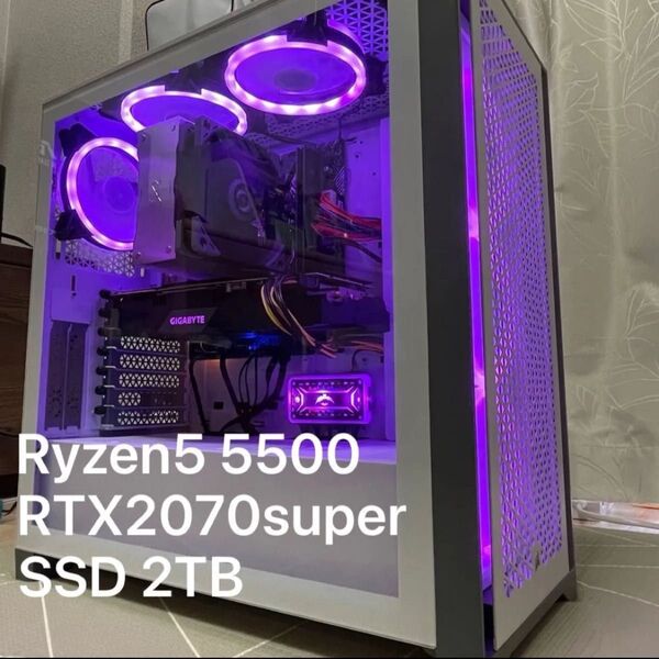 ゲーミングPC Ryzen5 5500 RTX2070 SUPER デスクトップ windows11