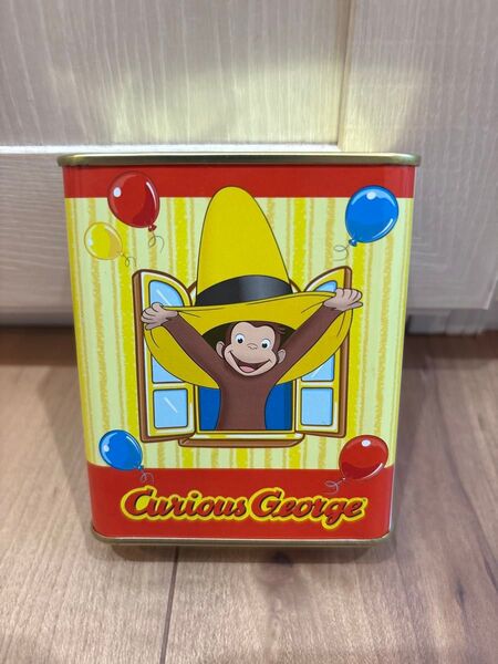 おさるのジョージ お菓子の缶