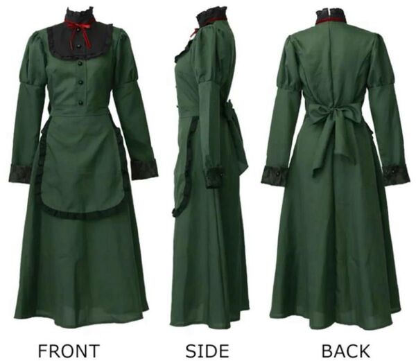 ハロウィン コスプレ 仮装 メイド メイド服 洋館メイド ハロウィンコスプレ 大 ワンピース リボン モード
