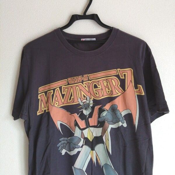 レア UNIQLO ユニクロ マジンガーZ ダークグレー コットン Tシャツ XL 半袖 ブラック