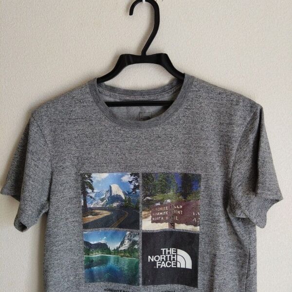 THE NORTH FACE グレー Tシャツ カリフォルニア men's M ノースフェイス 半袖Tシャツ プリント