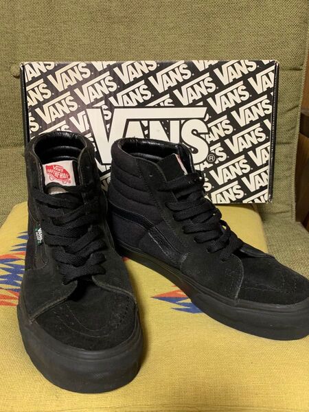 VANS SK8-HI HEMP US8.5 ブラック 黒
