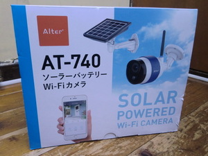 【未使用】Alter+ ソーラーバッテリー Wi-Fiカメラ AT-740