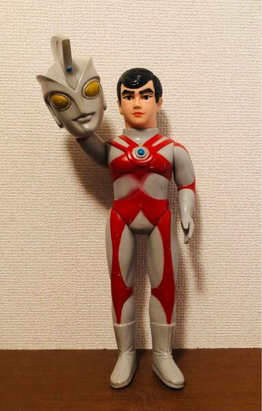 当時物 ブルマァク 面取れソフビ ウルトラマンA キングサイズ ソフビ 約37cm ポピー マルサン メディコムトイ