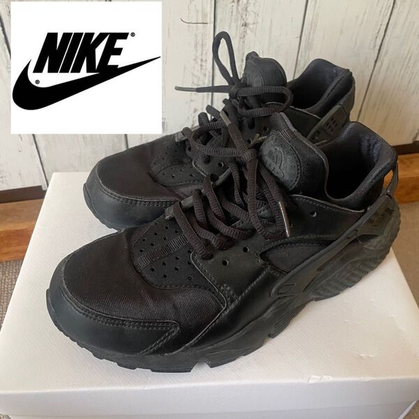 ナイキ エアハラチ トリプルブラック W 24.5cm NIKE スニーカー