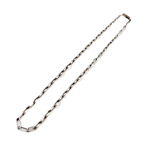 シルバー925 細チェーン ネックレス silver刻印有り 49センチ ユニセックス シンプルデザイン