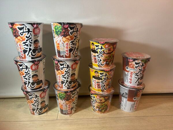 NISSIN カップ麺 みそきんラーメン 濃厚味噌 HIKAKIN PREMIUM 新みそきん 新みそきんメシ 旧みそきん 11個