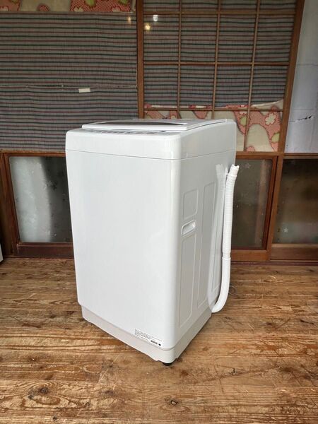 中古良品 Hisense/ハイセンス 全自動 電気 洗濯機 脱水容量:7.5kg 立体シャワー水流 2024年製HW-DG75J