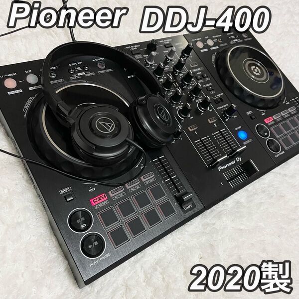 美品 2020年製造 Pioneer パイオニア DDJ-400 rekordbox対応 2ch コントローラー 音響機材 DJ