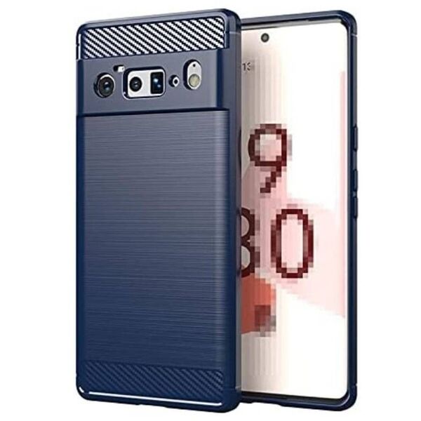 スマホケース Google Pixel 6Pro ソフトケース 耐衝撃 シンプル ネイビー ピクセル グーグル TPU