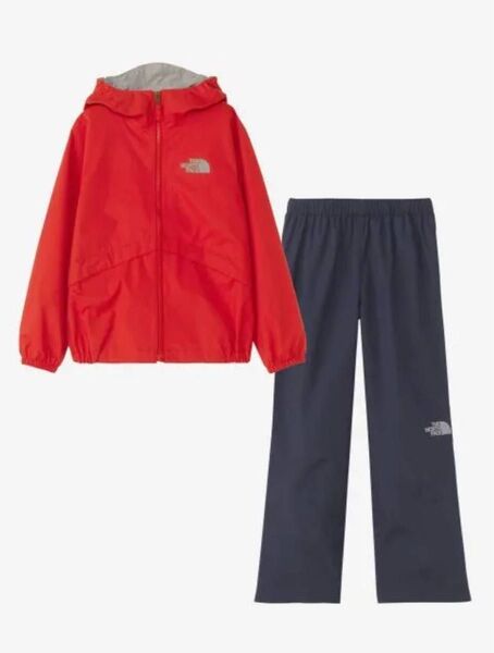 ノースフェイス カッパ アウトドア セットアップ レインウェア 上下セット キッズ 130