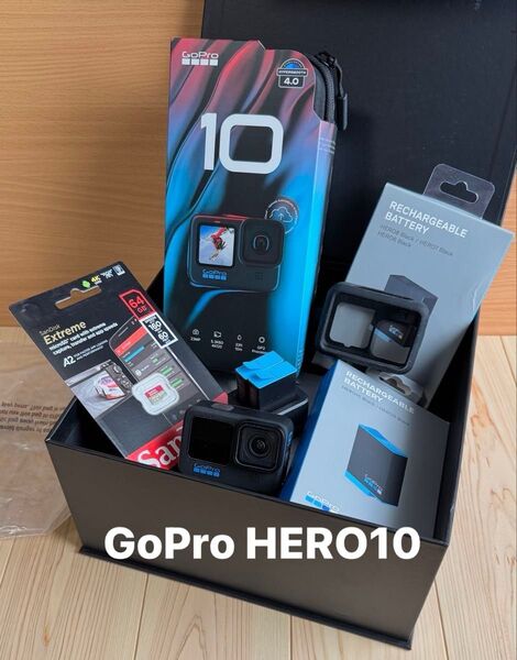 【超美品】ゴープロ GoPro HERO 10 セット品 純正バッテリー2個付 使用少ない!!