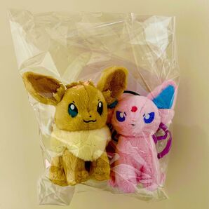 ポケモンセンター カラビナ付きマスコット イーブイ エーフィ ぬいぐるみ