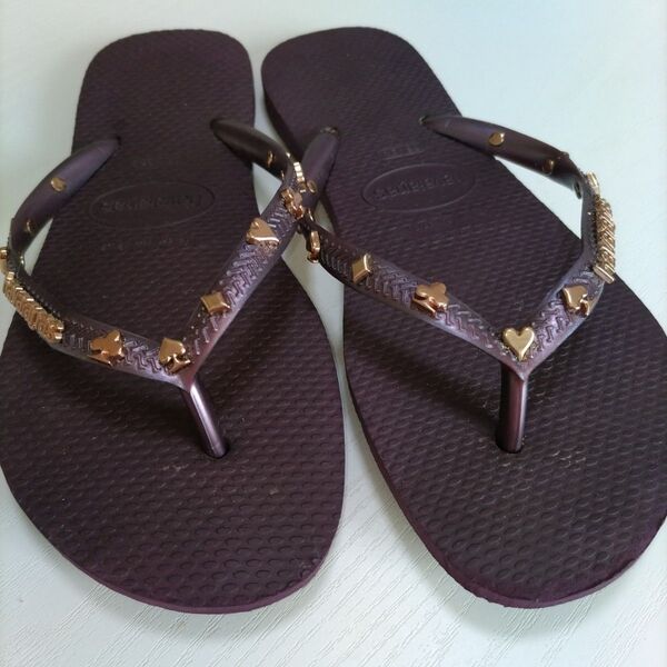Havaianas ダークパープル ビーチサンダル 35-36