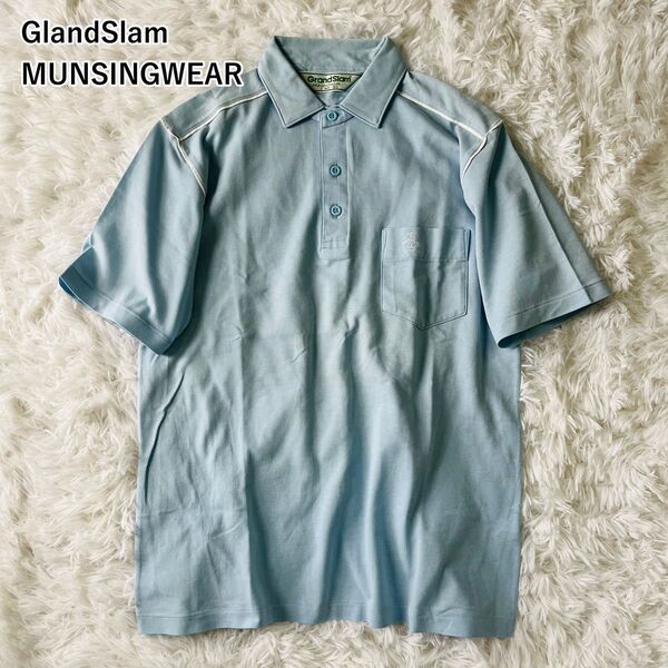 【USED】マンシングウェアグランドスラム MUNSINGWEAR GLANDSLAM 半袖ポロシャツ スポーツ アウトドア ロゴ