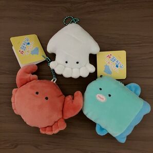 つぶらな瞳水族館 ぬいぐるみマスコット 3個セット
