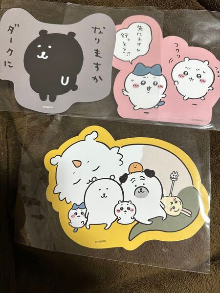 ナガノのくま パグ ナガノ展 ダイカットポストカード ちいかわ うさぎ ハチワレ