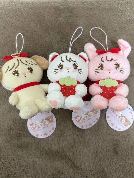 mikko いちご マスコット ぬいぐるみ