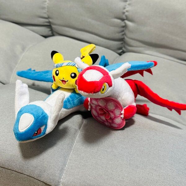 【福岡限定】ラティアス ラティオス ピカチュウ ぬいぐるみ ポケモンセンター