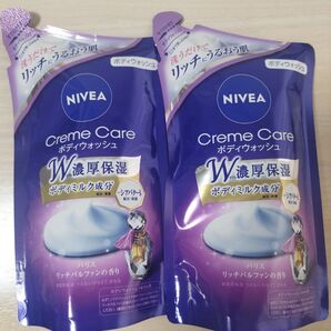 ニベア クリームケア ボディウォッシュパリスリッチパルファンの香り 詰替用 360ml×2 ミニおりがみ1枚