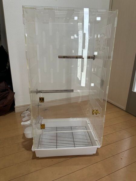 360度見渡せる アクリルルーム ケージ 小動物専用 鳥かご 68cm